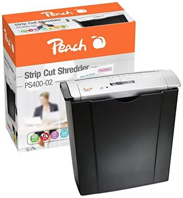 Produktbild von Peach PS400-02, Streifenzerkleinerung, 22 cm, 7 mm, 8 l, 50 Blätter, 72 dB