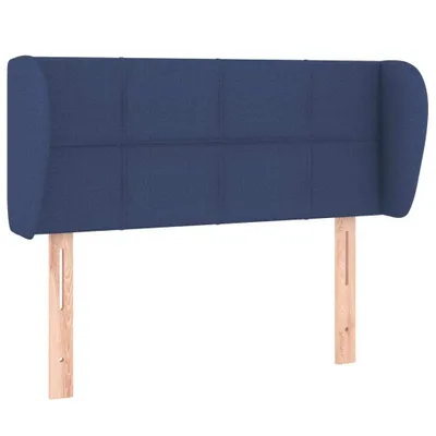 Produktbild von vidaXL Kopfteil mit Ohren Blau 93x23x78/88 cm Stoff