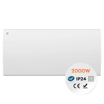 Image de CIARRA Radiateur Électrique Fixé Inertie Sèche Céramique 2000W, pour Salle de Bain ou Chambre 15-25㎡ CBHT20E