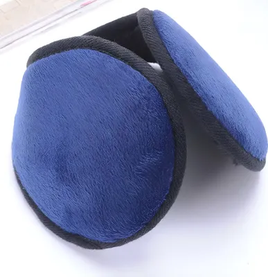 Obrázek produktu pro Klapky na uši, ohřívače uší fleece, zimní ohřívače uší chrániče modrý