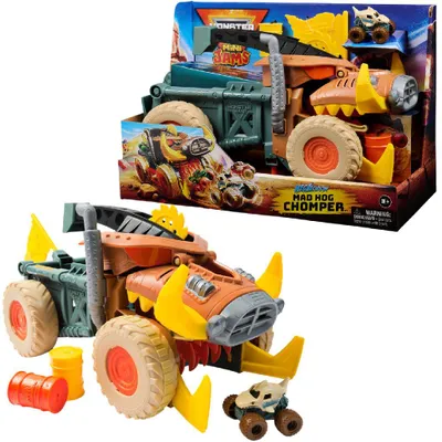 Produktbild von Monster Jam Megalodon Mad Hog Chomper & Monster Truck, Monstertruck, 3 Jahr(e), Kunststoff, Mehrfarbig