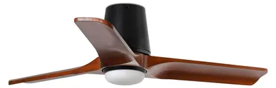 Produktbild von Energiespar Deckenventilator mit LED Beleuchtung und Fernbedienung Heywood Tub 90 cm Schwarz