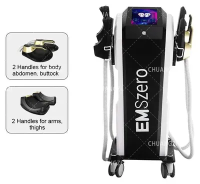 Produktbild von EMS Body Sculpting Gerät - Professioneller Muskelstimulator - 15 T 6500 W 5–200 Hz - 4 RF-Handstücke - Fettverbrennung & Muskelaufbau - 220 V AU-Stecker