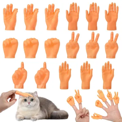 Produktbild von Fingerpuppen Mini-Fingerpuppen Handpuppen - 20 Stück - Gummi - Spielzeug für Katzen - Party