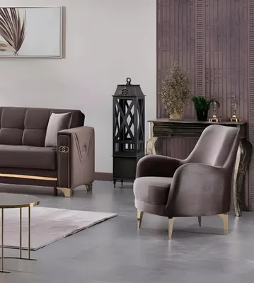Produktbild von Moderne Sessel Luxus Design Polstersessel Wohnzimmer Textil Sitz