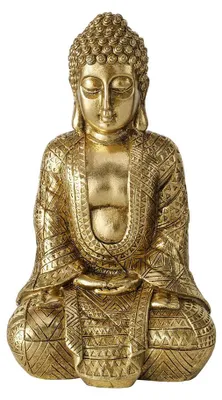 Produktbild von Dekofigur, Buddha Figur, Kunstharz gold, H 20 cm