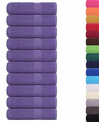 Zdjęcie produktu dla Ręczniki vidaXL FROGN, 10 szt., fioletowe, 50 x 100 cm, 360 g/m²