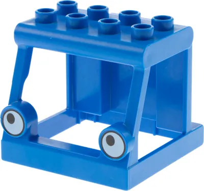 Produktbild von 1x Lego Duplo Bau Fahrzeug Führerhaus Kran Heppo Lofty blau 4263598 40631pb01