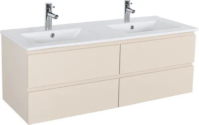Immagine prodotto di Mobile bagno doppio SORRENTO da 120 cm con piano in Vetroceramica