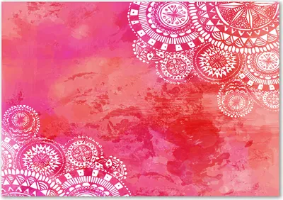 Produktbild von Tulup® Glas-Bild - 100 x 70 - Wandbild aus Glas - Wandkunst - Wandbild hinter gehärtetem Sicherheitsglas - Kunst: modern & klassisch - Ornamente - Rosa