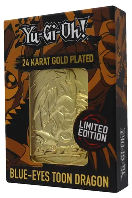 Produktbild von FaNaTtik Yu-Gi-Oh! Replik Karte Blue Eyes Toon Dragon (vergoldet) FNTK-KON-YGO33G