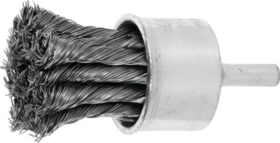 Image de Lessmann Brosse à poils torsadés Fil d'acier, ⌀ de la brosse x épaisseur des poils : 28 x 0,50 mm