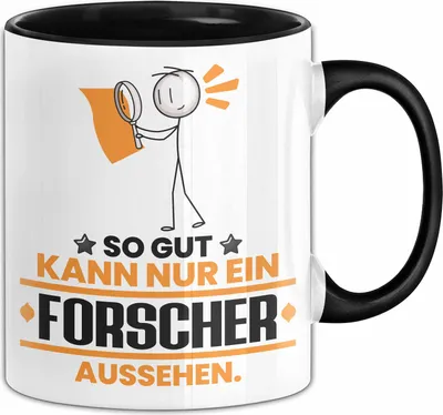 Produktbild von Forscher Geschenk Tasse So Gut Kann Nur Ein Forscher Aussehen Geschenkidee Kaffee-Becher (Schwarz)