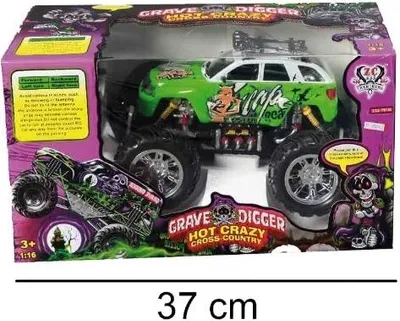 Image de Jeep avec radiocommande - RC - 37 cm, 1:16, 1 de 2 couleurs (rouge ou vert)