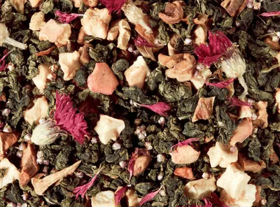 Produktbild von 1 kg  Halbfermentierte Teemischung Oolong Holler die Holunderfee, Holunder-Zitronen Note aromatisiert