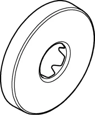 Produktbild von Grohe Rainshower Rosette modern für Brause chrom - 11741000