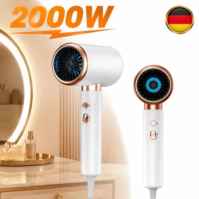 Produktbild von Profi Fön Haartrockner Föhn Ionen Haare Dryer mit Diffusor 2000W AC Motor DHL
