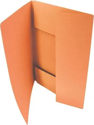 Image de Chemises en papier HIT Office A4 avec rabats, orange, 50 pièces