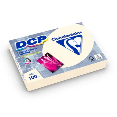 Obrázek produktu pro Clairefontaine DCP Ivory slonová kost digitální barevný tisk 100 g/m² DIN-A4 2500 listů 1861C
