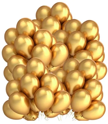 Image de Jeu de ballons de fête gonflables 100 pcs - or