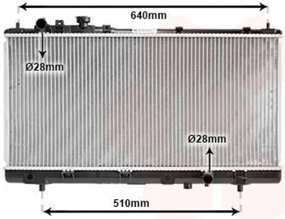 Produktbild von VAN WEZEL 27002151 Kühler Wasserkühler Motorkühler für MAZDA 323 F VI (BJ) FAMILIA VI (BJ) 323 P V (BA) FAMILIA V (BA) FAMILIA V (BG8)