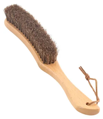 Kleiderbürste aus Holz mit Rosshaarborsten, 26,8 cm