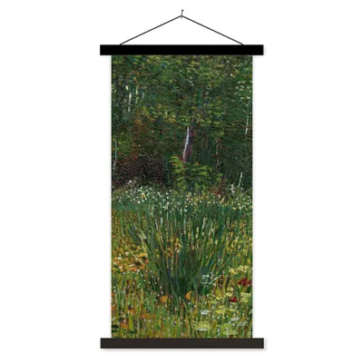 Produktbild von MuchoWow® Textilposter Asnières - Vincent van Gogh 60x120 cm mit schwarzem Rahmen - Magnete
