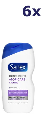 Image de 6 gels douche Sanex - 400 ml - Biomeprotect Atopicare Calming