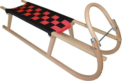 Obrázek produktu pro Dřevěné saně SULOV® TATRA, 105cm, černo-červené