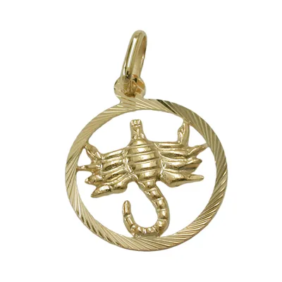 Produktbild von Anhänger 15mm Sternzeichen Skorpion 9Kt GOLD gold 15mm