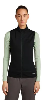 Produktbild von Icebreaker Merino Blend 300 Realfleece™ Descender Weste Schwarz S Frau Schwarz S