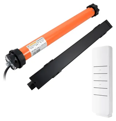 Produktbild von 12V Rollladenmotor 20Nm SW60 + Solarpanel inkl. Handsender HSZ1