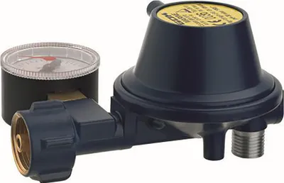 Produktbild von GOK Gasregler EN61 0,8kg/h 30mbar KLF x G1/4LH-KN-90G PRV Man. Marine