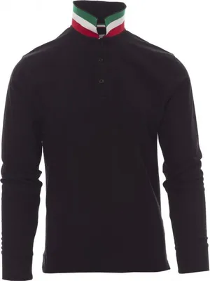 Produktbild von Herren Poloshirt "LONG NATION" - Payper Schwarz/Italien L