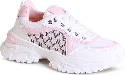 Produktbild von topschuhe24 2364 Damen Plateau Sneaker Print Turnschuhe , Farbe:Rosa, Größe:39 EU