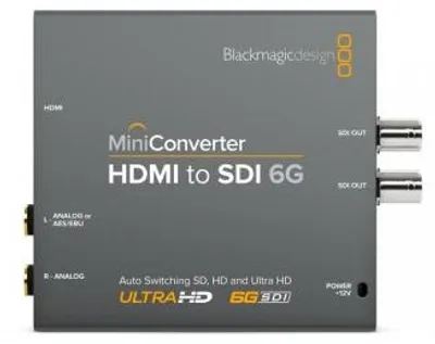 Image de Blackmagic Design CONVMBHS24K6G, Grade, Windows 10, Windows 8.1, Mac OS X 10.12 Sierra, Mac OS X 10.13 High Sierra, Mac OS X 10.14 Mojave, 4096 x 2160 pixels, 720p, 1080i, 1080p, 2160p, 1280x720@50fps, 1280x720@59.94fps, 1280x720@60fps, 1920x1080@23.98fps, 1920x1080@24fps,...