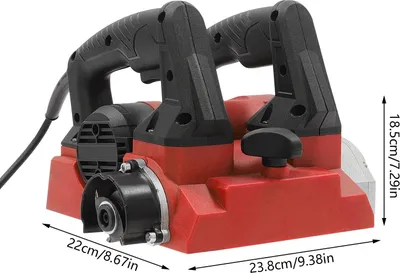 Produktbild von Elektrischer Wandhobel - Handgeführte Wandschleifmaschine 1300 W - 1–4 mm Schnitttiefe - Farbe, Spachtel, Kalk entfernen - Trockenbau-Oberflächentrimmer - Rot