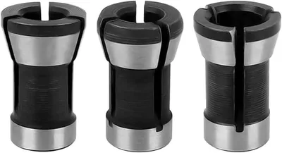 Produktbild von 3-teiliges Spannzangenfutter-Adapterset 6 mm/6,35 mm/8 mm Spannzangenfutterkopf für Bohr- und Fräsmaschinen