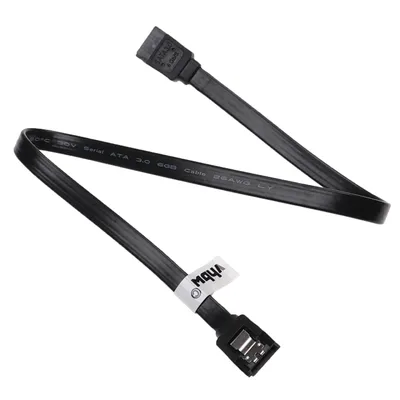 Produktbild von vhbw 2x SATA III Kabel gerade auf gerade für Festplatte - Verbindungskabel mit Clip, 12,9 cm Schwarz