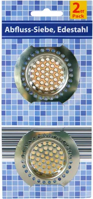 Produktbild von Abflusssiebe Edelstahl 2er Pack