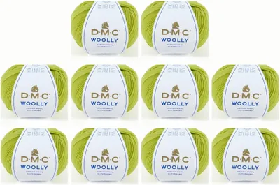 Zdjęcie produktu dla 10 motków włóczki Lana DMC "Woolly" z wełny merynosów – 100% wełna australijska, numer 488, kolor 84