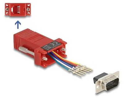 Obrázek produktu pro DeLOCK 67074, D-Sub 9, RJ12, Červená