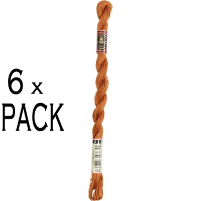 Produktbild von 6 Stück DMC-Perlgarn, Baumwolle, Größe 8, 25 Meter, Farbnummer 115AR/8-435