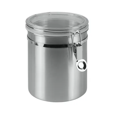 Produktbild von Metaltex Vorratsdose mit Acryldeckel, 0,7 Liter, silber