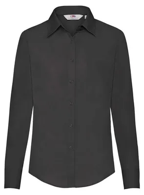Zdjęcie produktu dla Koszula damska, długi rękaw - FOL LS POPLIN SHIRT/W - black - rozmiar XS