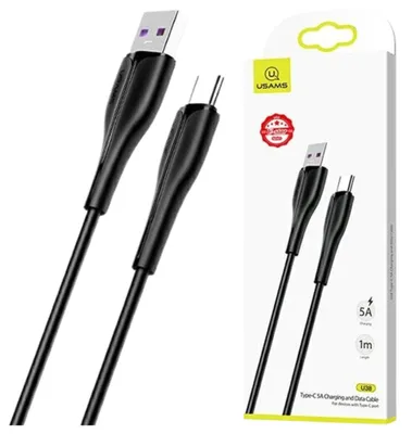 Zdjęcie produktu dla Kabel USAMS U38 USB-C 5A 1m czarny