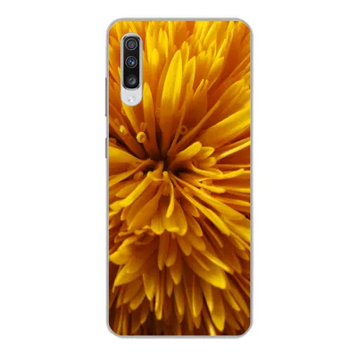 Produktbild von MuchoWow® Handyhülle Schutzhülle Hülle für Samsung Galaxy A70 Löwenzahn - Gelb - Abstrakt Silikon Softcase Handy Hülle - Schutzhaube