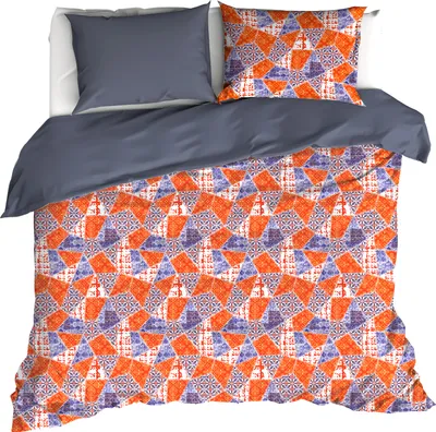 Produktbild von De Witte Lietaer Bettbezug, Quilt Blue Ribbon – 200 x 200/220 cm + 60 x 70 cm – Baumwollsatin