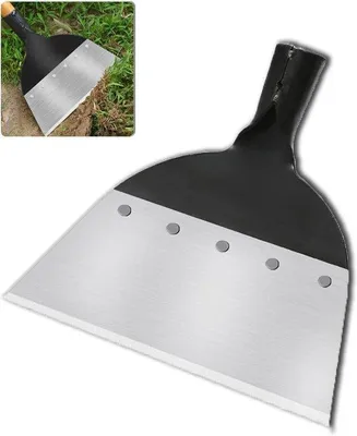 Produktbild von Gartenräumschlepper - Multifunktional - Flache Schaufel aus Stahl - Unkrautwerkzeug für Rasen 21 cm (ohne Griff)