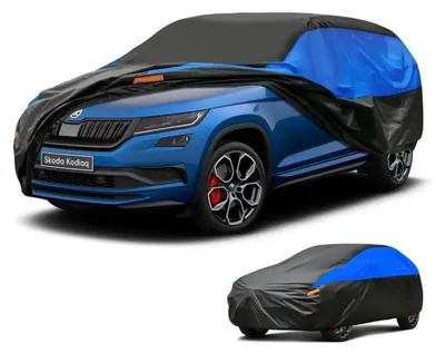 Image de Housse de protection pour voiture, imperméable et respirante, pour modèle Kodiaq (2016-2024), disponible en noir et en bleu